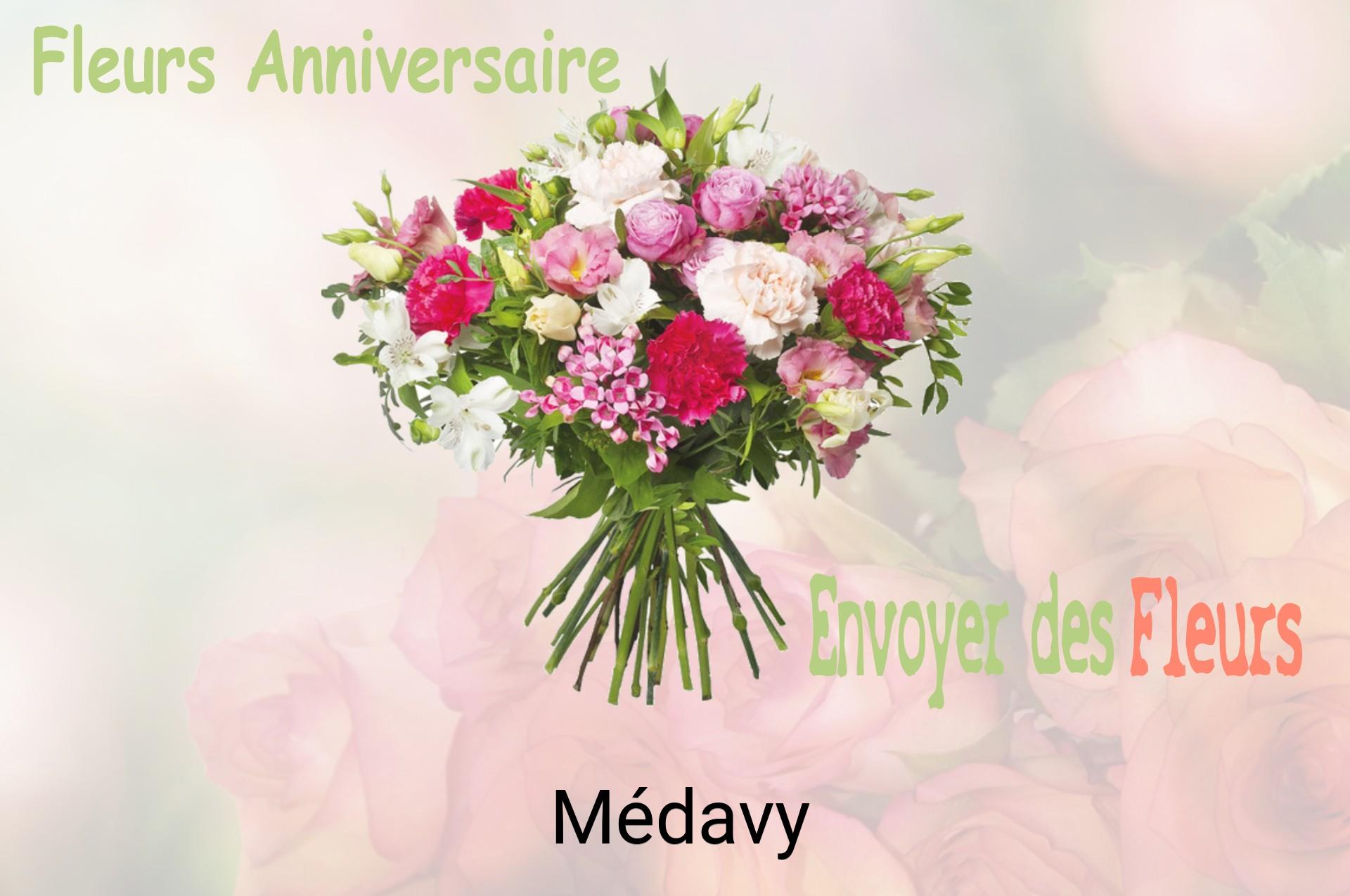 Bouquet de fleurs d’anniversaire livré à Médavy