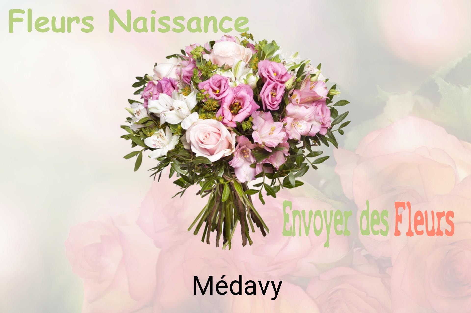 Bouquet de fleurs de naissance livré à Médavy